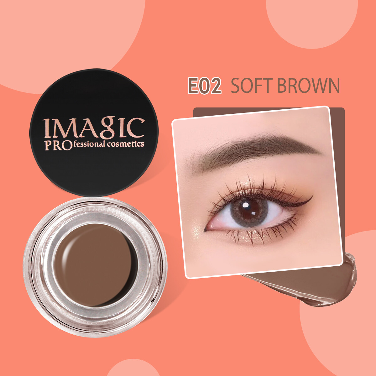 IMAGIC Natural Eyebrow Cream Waterproof Anti-sweat Shaping Eye Brow Pencil