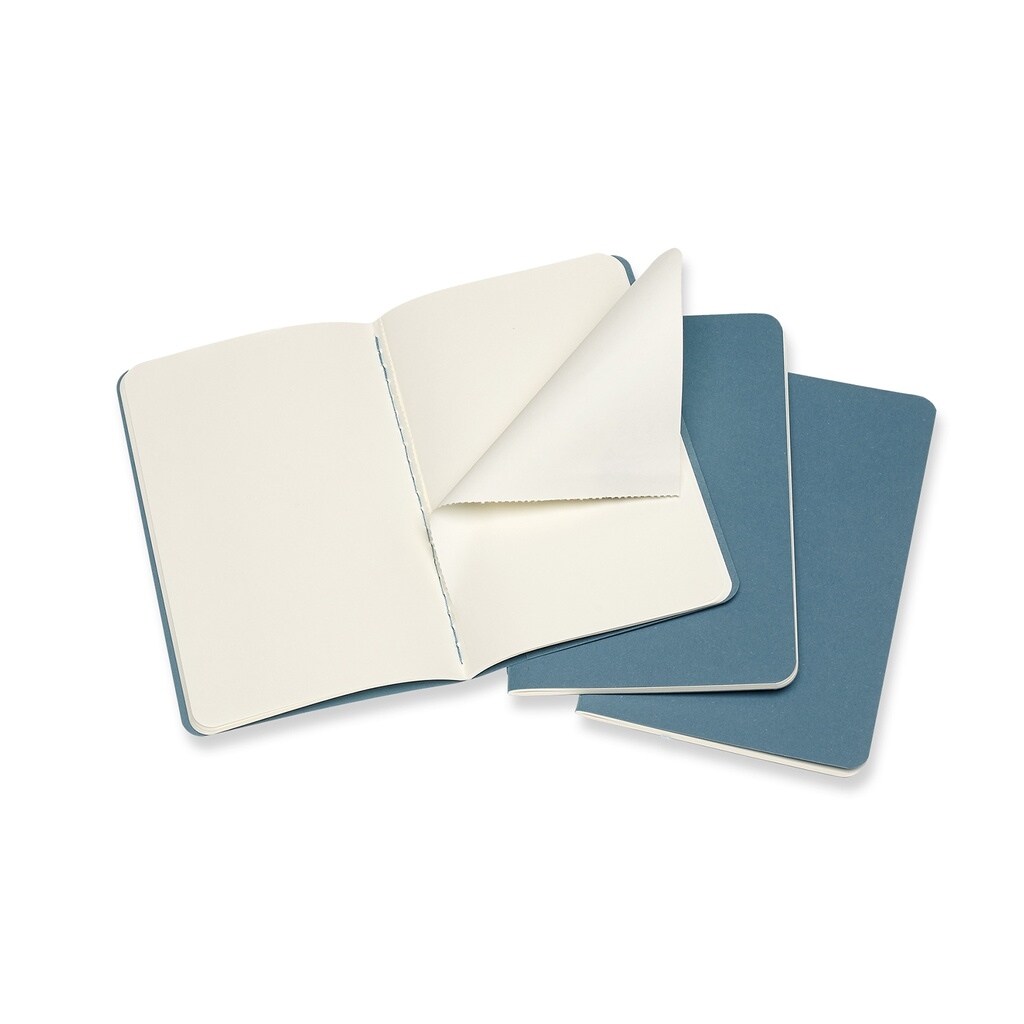{HAOYA Stationery Store} Moleskine Cahier Journal Notebook Set of 3 (Brisk Blue)