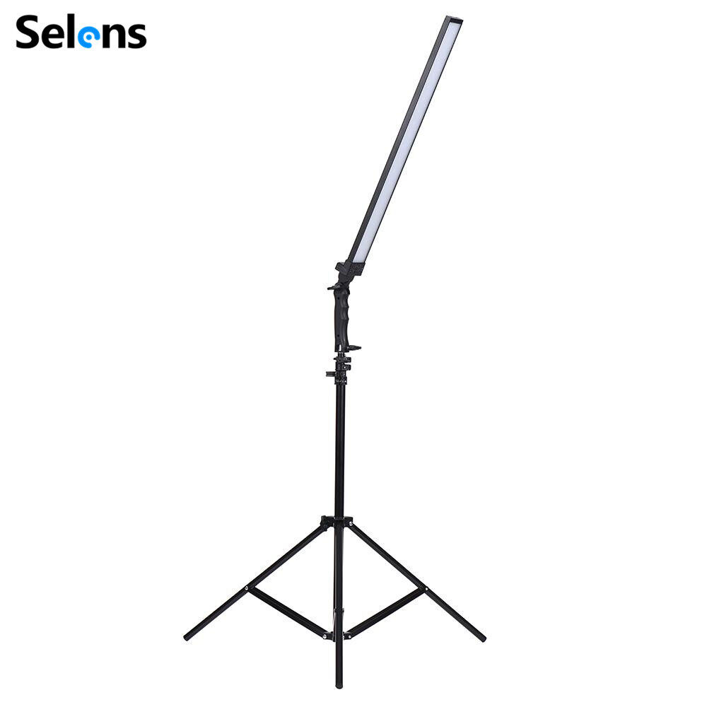Selens LED Photography Fill Light Handheld Lamp LED Photographic Studio Lighting 5600K Adjustable Brightness For LIve Show Makeup Video Vlog