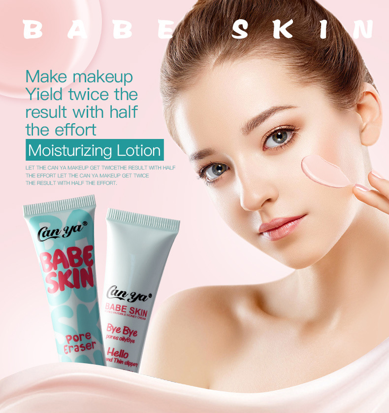 BABE SKIN Kem Lót Dạng Lỏng Che Phủ Mờ Trang Điểm Concealers Chăm Sóc Mặt Kem, Kem Nền Mờ Dầu Lỗ Chân Lông Vô Hình- Kem Che Khuyết Điểm Mỹ Phẩm Control