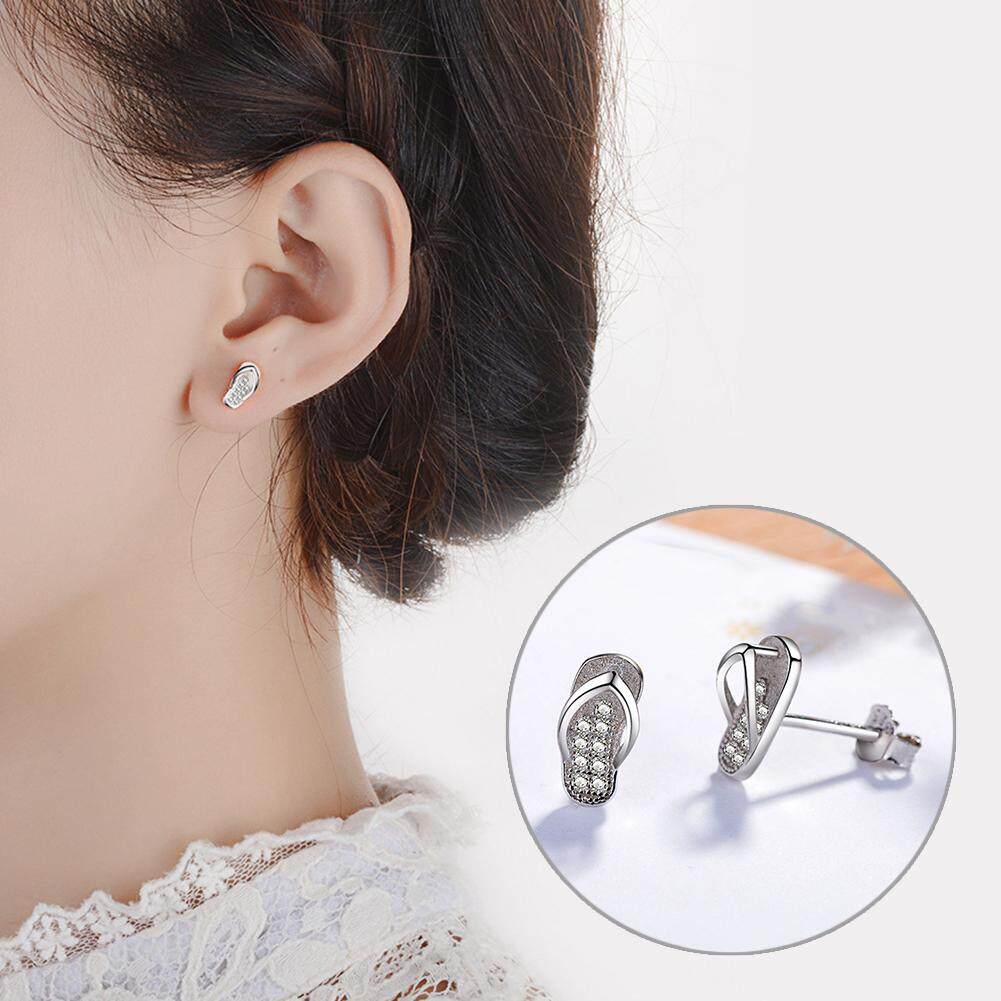 Bluelans®fashion Wanita Sederhana Mini Bertakhta Rhinestone Sandal Anting Stud Perhiasan By Bluelans.