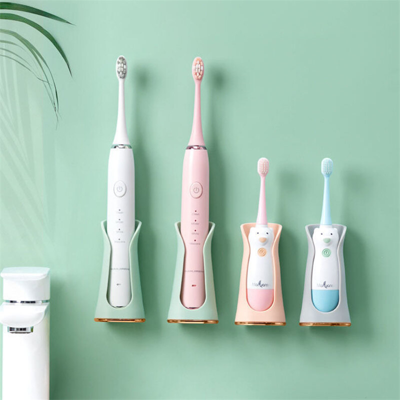 Dream Hunter Electric Toothbrush Holder Punch-Free Hanger Organizer Toothbrush Rack Household Bathroom Wall-Mounted Storage Bracket Bathroom