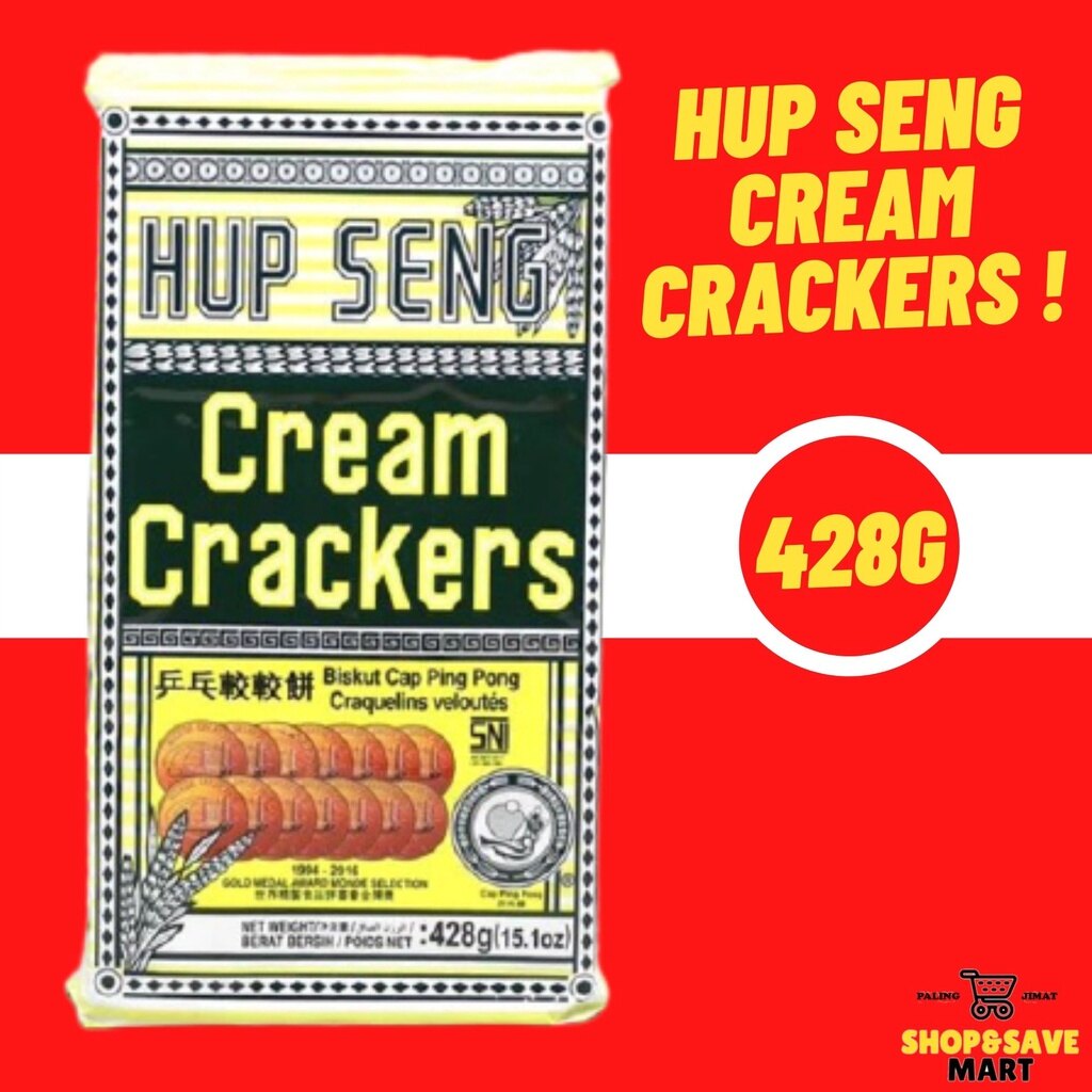 Hup Seng Cream Cracker 428g Biskut Cap Ping Pong Lazada