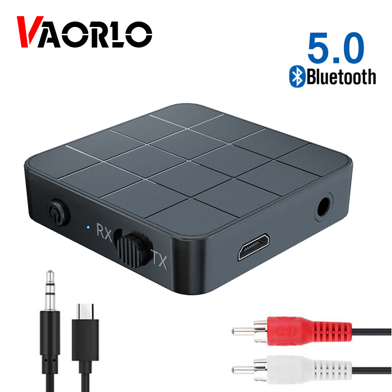 VAORLO Bluetooth 5.0 Audio Receiver Transmitter AUX RCA 3.5MM 3.5 Jack USB Music Stereo Wireless Adapters Dongle For Car T V PC Speaker