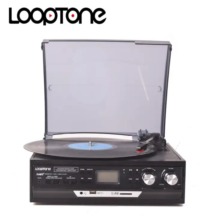 turntable with built in speakers and bluetooth