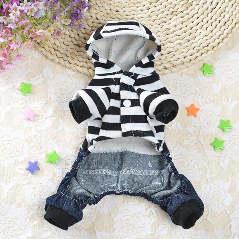 Otrô Miễn Phí Vận Chuyển Chó Váy Cho Chó Con Mèo Dây Đeo Quần Denim Quần Áo Cho Chó Thú Cưng Hàng May Mặc