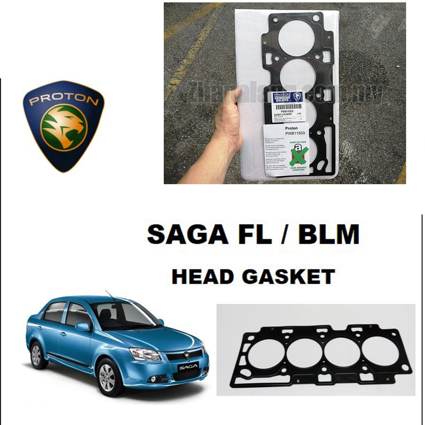 Original Proton Head Gasket Pw For Proton Gen Saga Blm