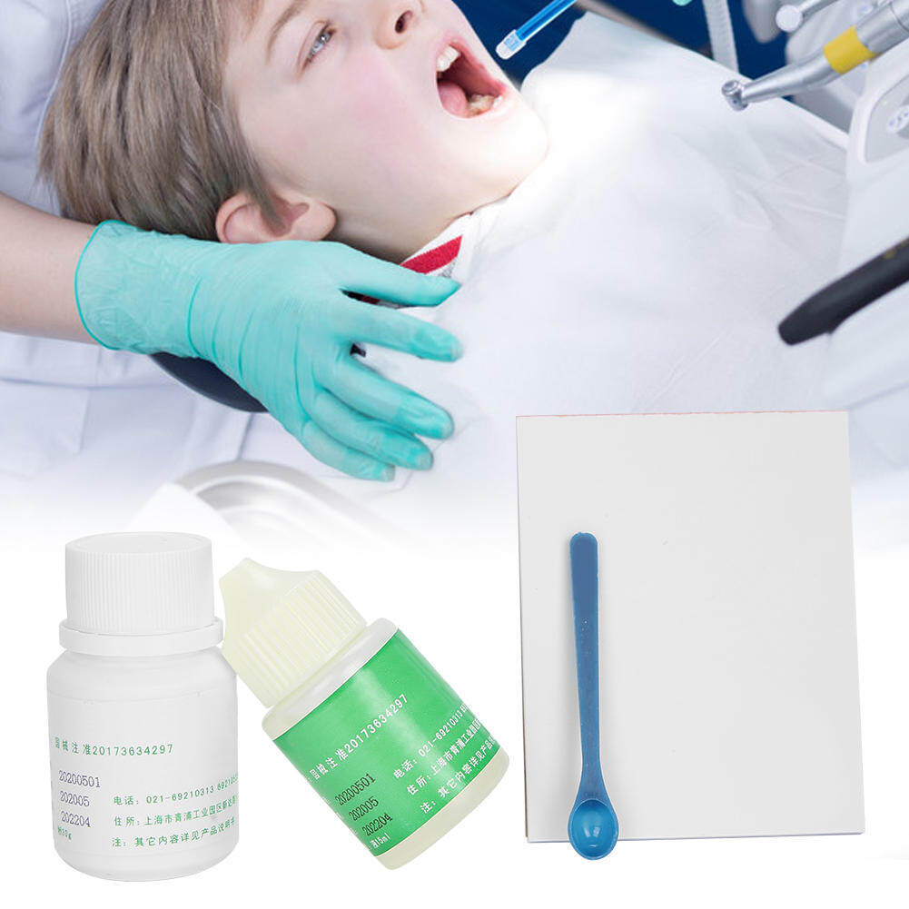 (Ready Stock+Hot Sale)15ml Zinc Polycarboxylate Cement Liquid + 30g Zinc Polycarboxylate Cement Powder