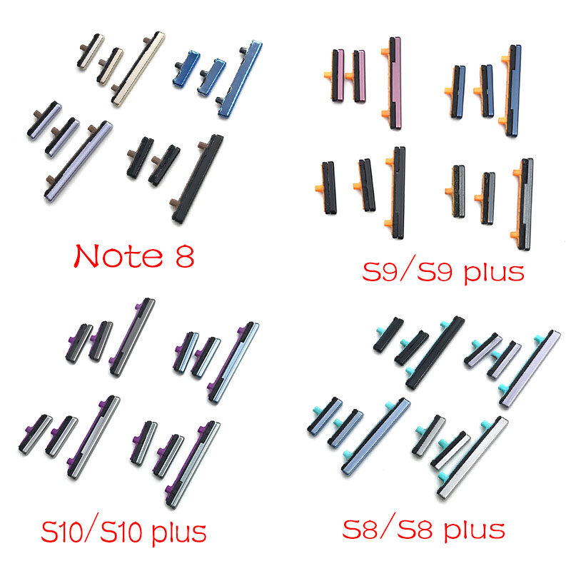 Nút Âm Lượng Bên Mới + Bộ Nút Bật/Tắt Nguồn Dành Cho Samsung Galaxy Note 8 S8 S9 S10 Plus Phụ Tùng Thay Thế