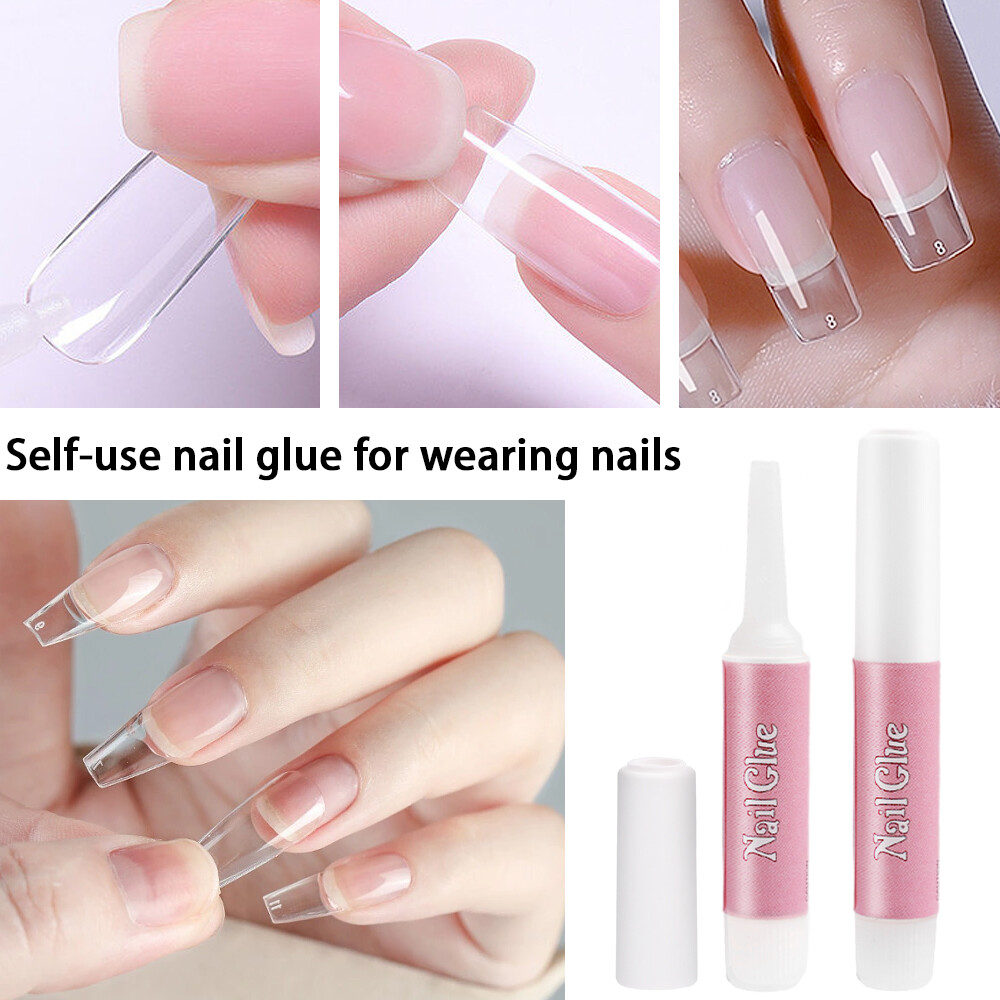 Nail Art Glue Fast-Dry Adhesive Acrylic Art False Tips 3D Decoration Nail Tips Multi-function Nail Rhinestone Glue Adhesive Tool