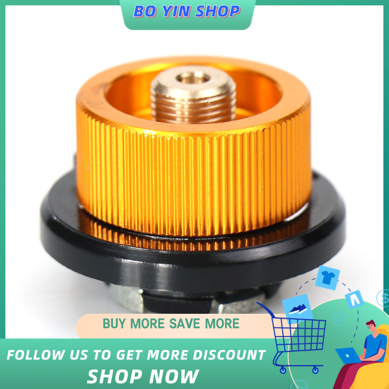 Cylinder Adapter Camp Gas Converter Canister Valve Adapter Camping Stove Covert Lindal Type Valve Adapter