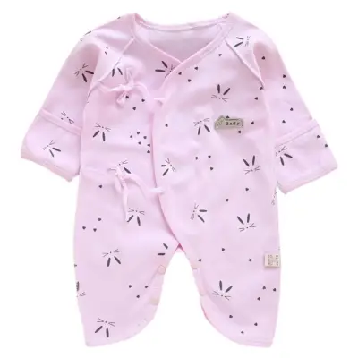 Autumn Newborn Baby Cute Romper Long Sleeves Cotton Baby Pajamas Cartoon Printed Baby Girls Boys Clothes 0-3M