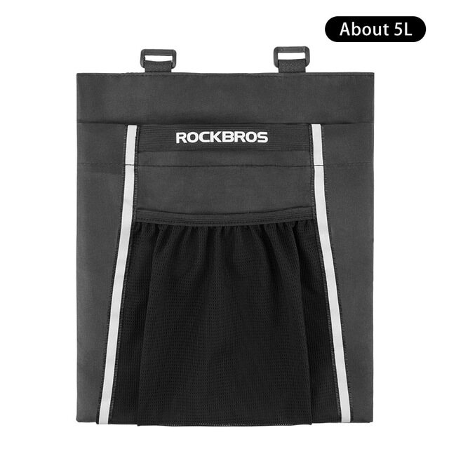 ROCKBROS Bike Bag Head Tube Handlebar Bicycle Bag Foldable Electric Vehicle Reflective Cycling Pannier Bicycle Accessories