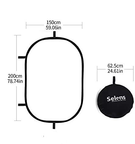 Selens Lighting Studio Soft Diffuser Panel Reflector Foldable with Carry Bag for Studio and Outdoor Portrait