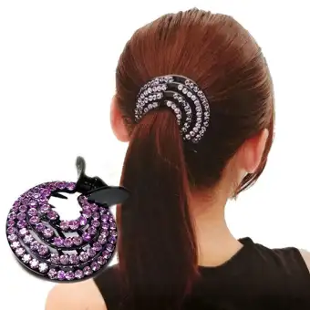 Jettingbuy Fashion Ladies Hair Clips Pins Nest Crystal Hairpin