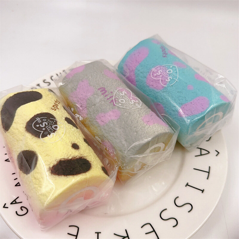 PU đàn hồi chậm Squishy trứng cuộn giải nén mềm mô phỏng bánh trang trí văn phòng đồ chơi đồ chơi xả stress