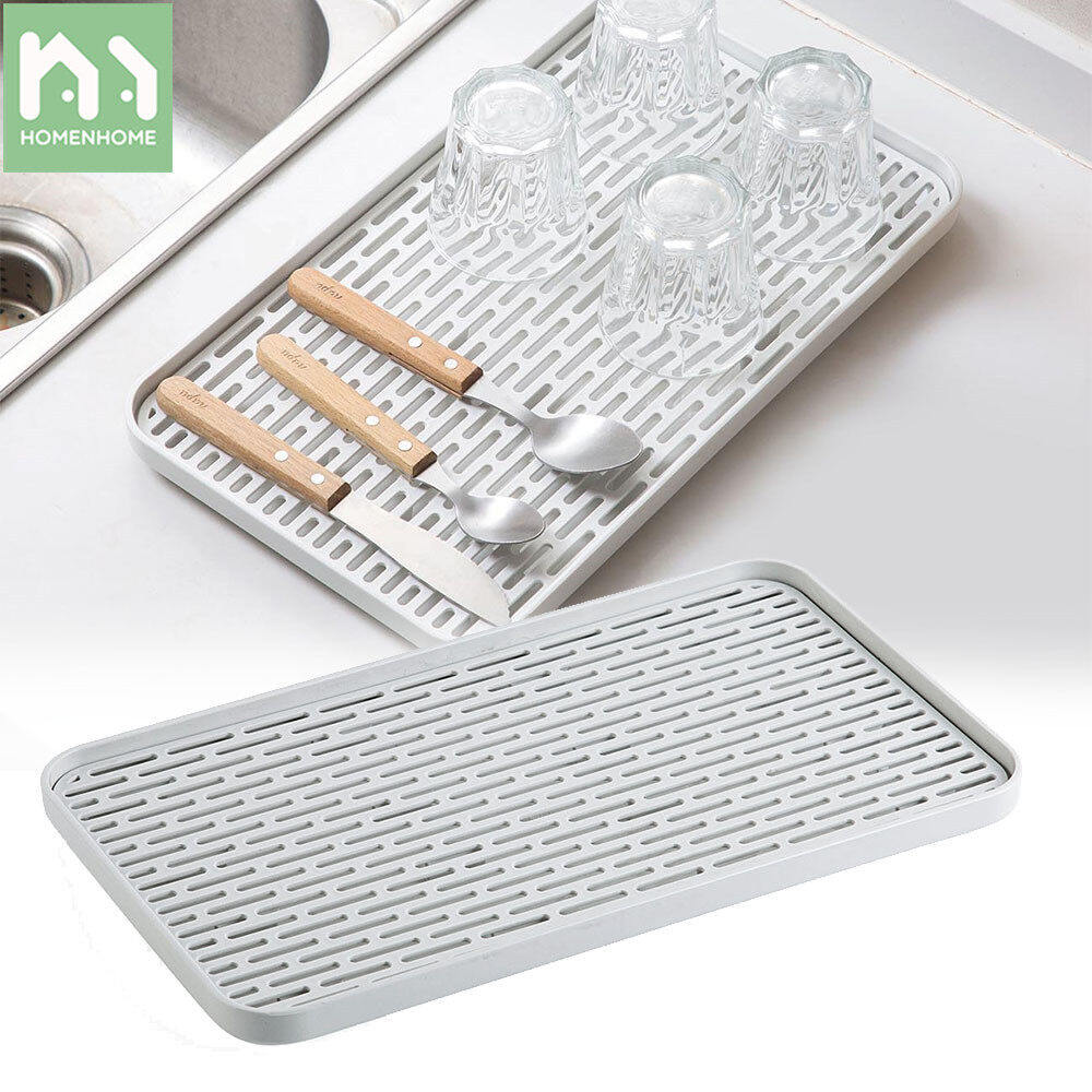 Khay Ráo Nước Hai Lớp Homenhome, Giá Để Trái Cây Bằng Nhựa, Khay Đựng Trà Nhà Bếp