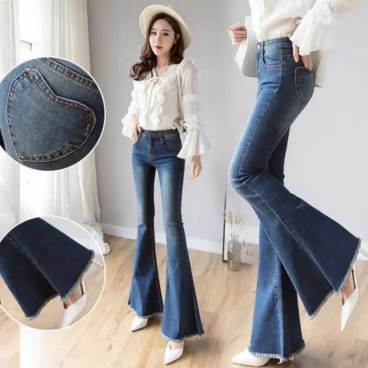 bell bottom skinny jeans