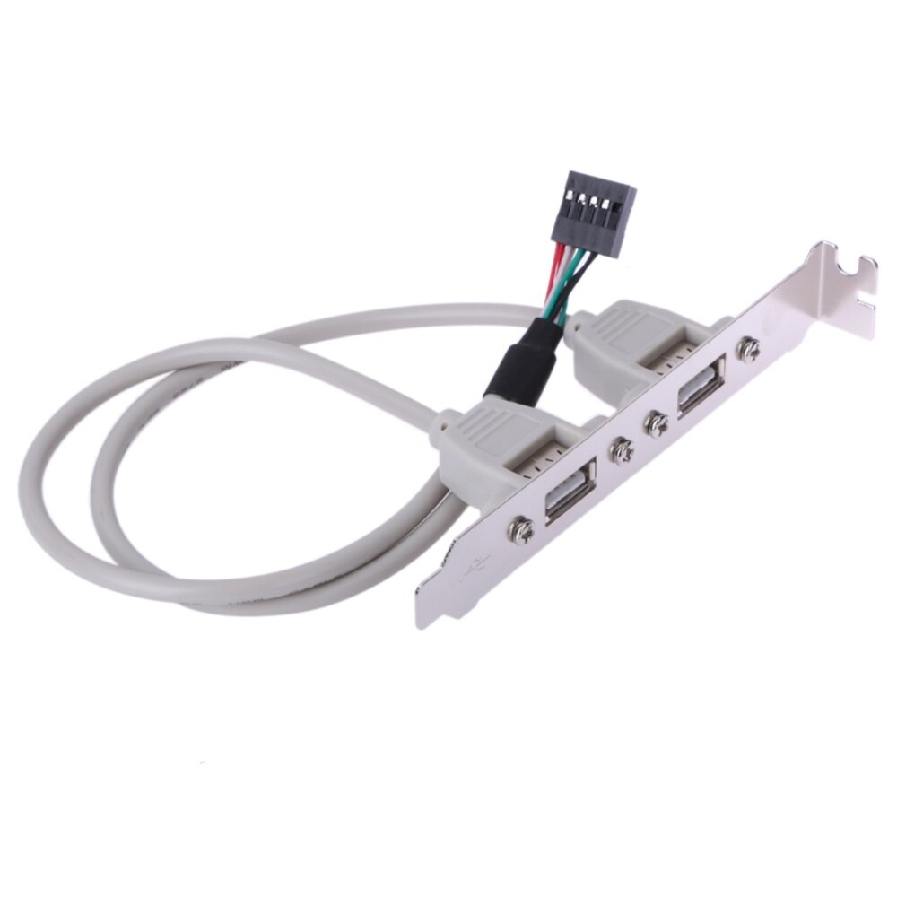 Cáp Bo Mạch Chủ Khung Bảng Điều Khiển Phía Sau 2 Cổng Bộ Chuyển Đổi Cáp Kết Nối USB 2.0