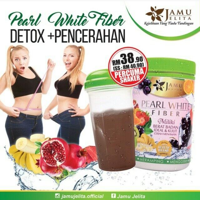 Jamu Jelita Pearl White Fiber Lazada