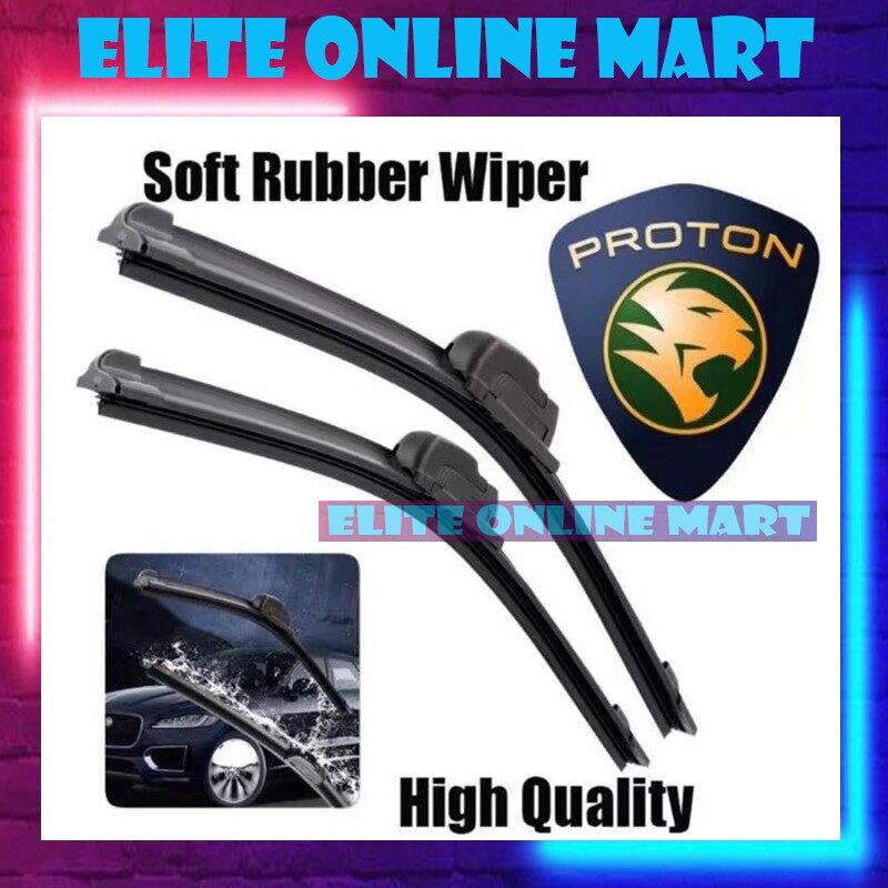 Soft Rubber Wipers Car Wiper Blade Alza Myvi Axia Wira Saga BLM FLX