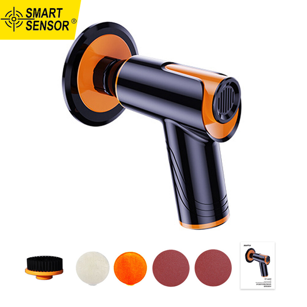 Smart Sensor 100W 1800rpm Multifunctional Cordless Car Polishing Waxing Machine Handheld Portable Car Polishing Machine Household Car Waxing Tool Two Speed Adjustable