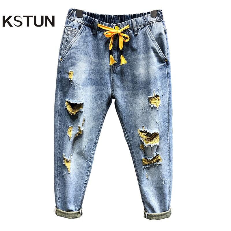 mens ripped cropped jeans