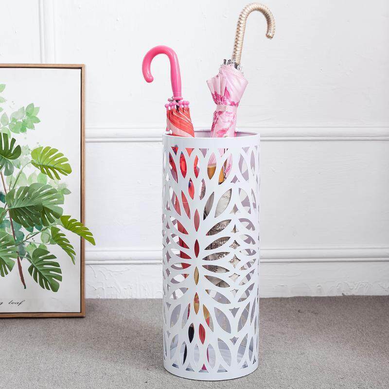 Aiyi Lechuang wrought iron umbrella bucket home round umbrella stand with water storage hotel lobby umbrella umbrella stand