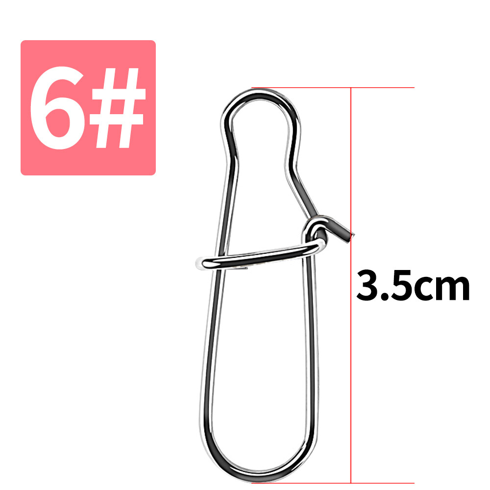 100pcs Fishing Connector Pin Clips High Strength Lure Pin Hook Lock Pin