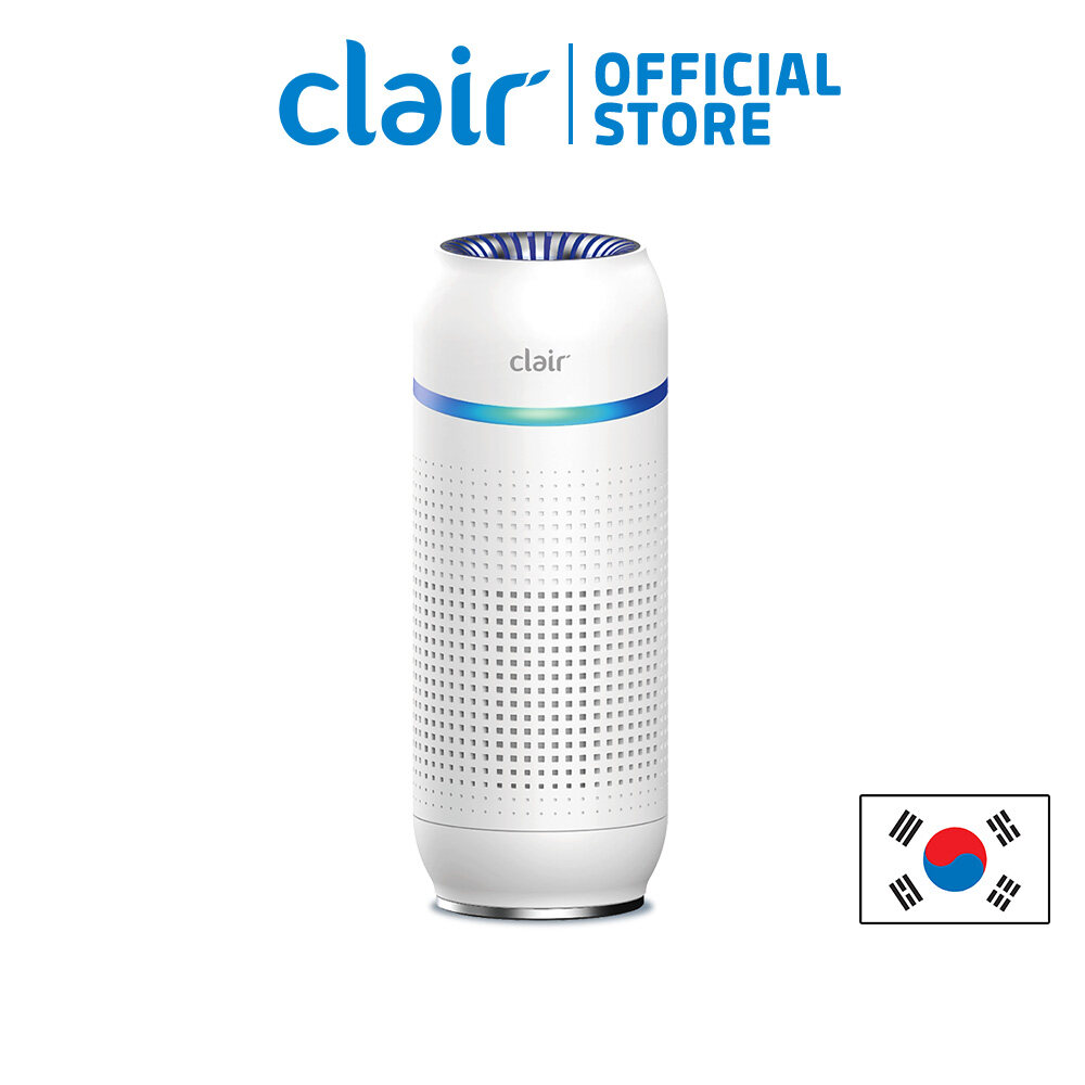 Clair B3S Portable Rechargeable Air Purifier with UV LED Sterilizer for Car Airplane Office Room HEPA Filter removes 99.9 Dust Smoke Odor with Activated Carbon Filter Auto mode Air Quality Indicator