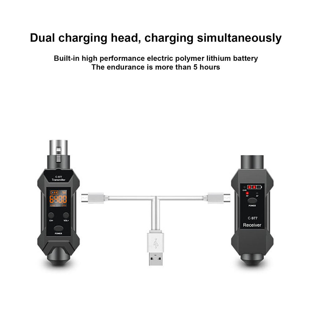 Dynamic Microphone Converter Wireless System Xlr Transmitter Receiver 6.5 Adapter For Dynamic Mic (in stock)