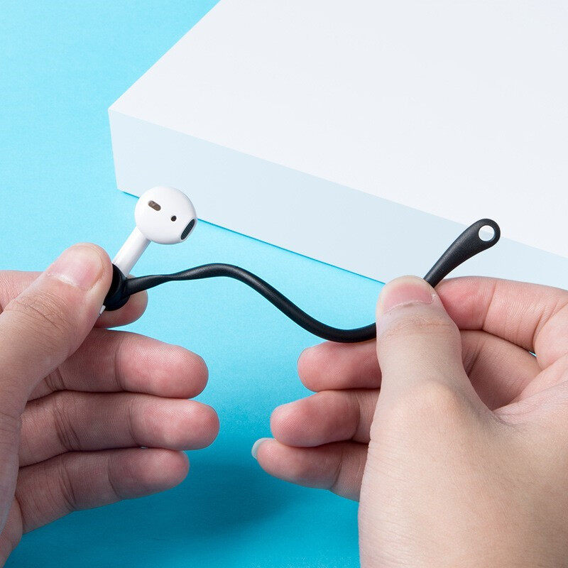 [SmartHere] Móc Tai Nghe Bluetooth Không Dây Chống Rơi Móc Tai Nghe Móc Giữ Tai Cho AirPods 1 2 Móc Silicon Để Chạy Bộ Đạp Xe