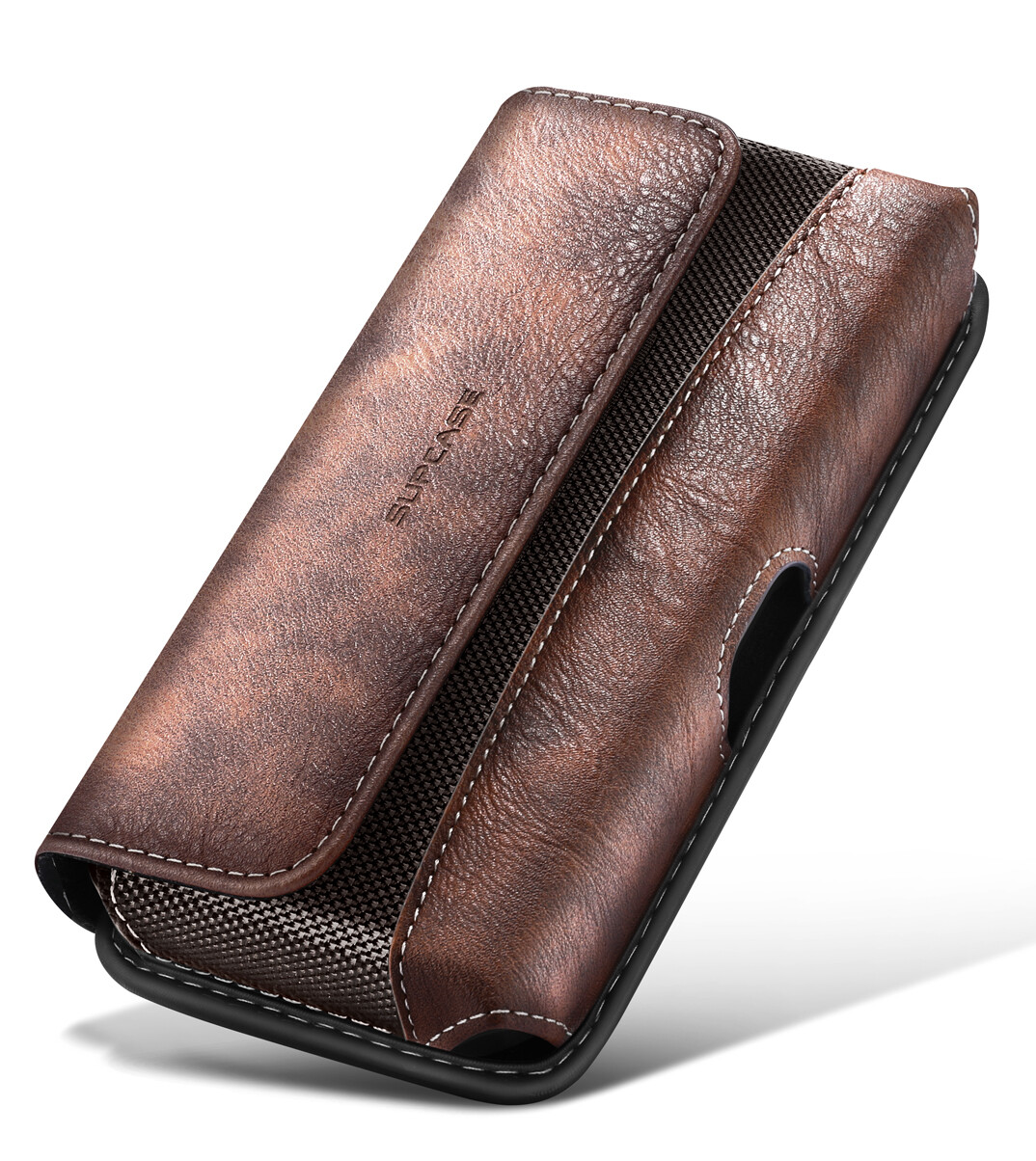 Supcase holster for samsung galaxy z fold 5 / z fold 4 / z fold 3 / galaxy s24 / galaxy s24 plus wear resisting leather pouch case with belt clip