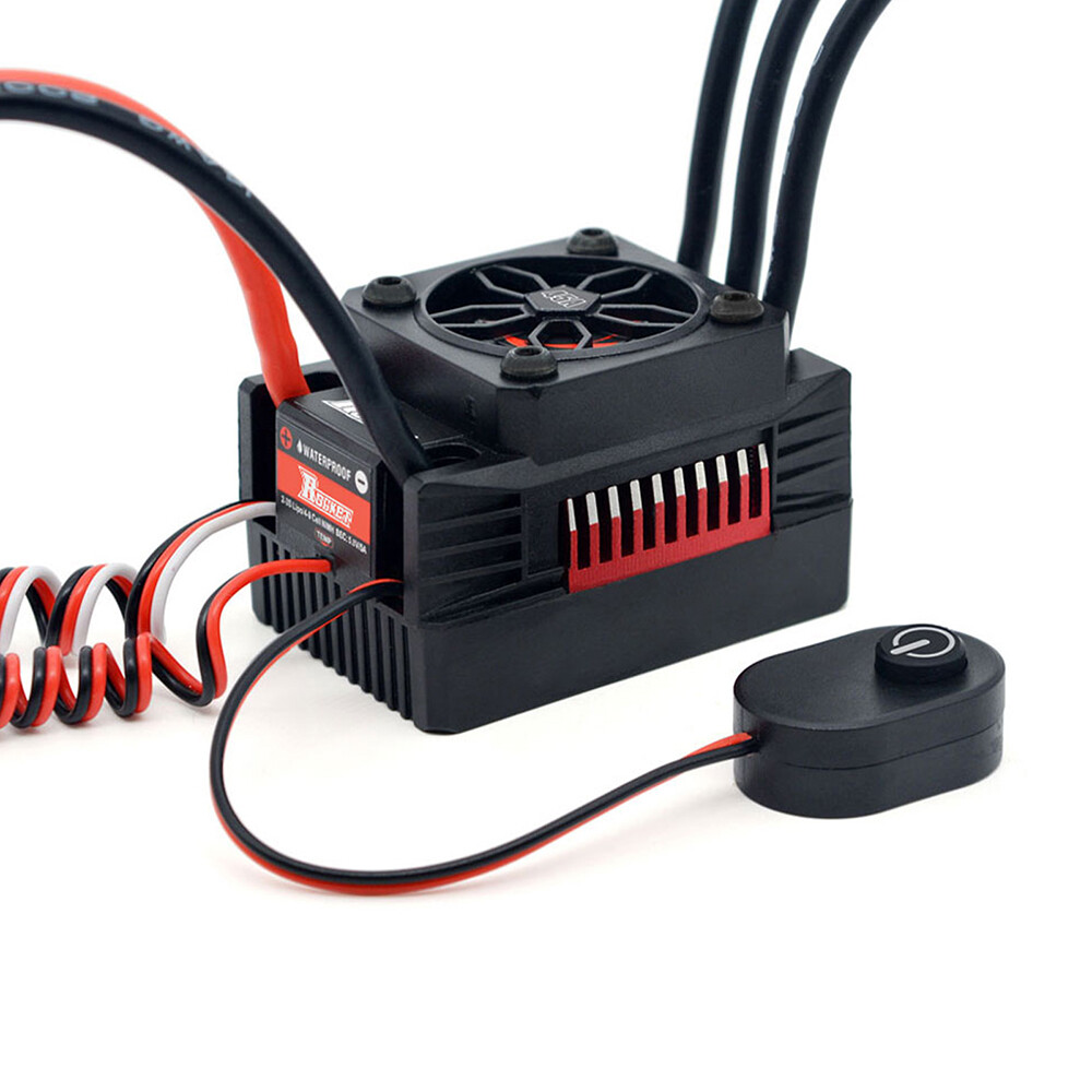 Máy Bơm Không Chổi Than Không Thấm Nước Rocket V2 Supersonic 45A 60A 80A ESC Thiết Bị Điều Khiển Tốc Độ Với 5.8V/5A BEC Cho Động Cơ 3650 Bộ Phận Xe Hơi Điều Khiển Từ Xa 1:10