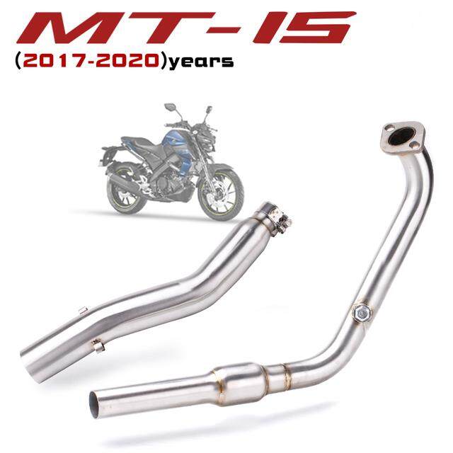 YZF R15 MT15 Full Set Modify Exhaust Muffler Silencer Middle Link Pipe Stainless Steel For