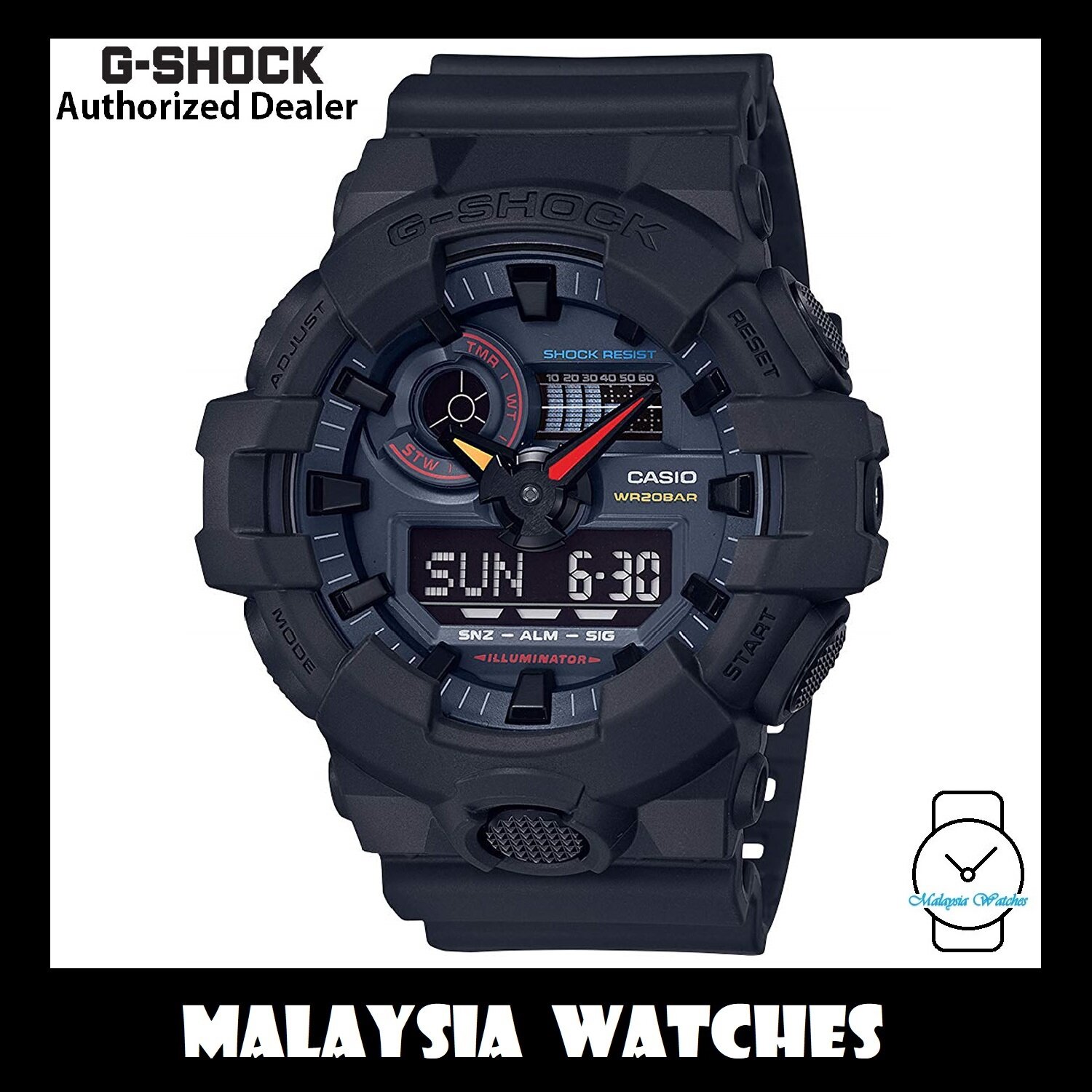 Official Warranty Casio G Shock Ga 700bmc 1a Special Color Model Black Standard Analog Digital Watch Ga700bmc 1a Ga700bmc 1adr Ga 700bmc 1adr Lazada