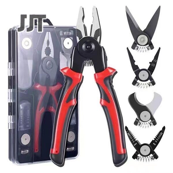 Multi-purpose tool 5-in-1 interchangeable head tool set Multi-function pliers