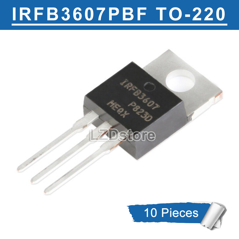 50pcs IRFB3607PBF IRFB3607 MOSFET N-CH 75V 80A TO-220 NEW GOOD QUALITY T42 
