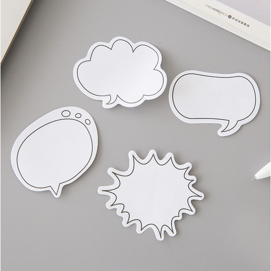 Random 1 Pc Cute Sticky Notes Pad Simple Memo Sticky Note Office Memo Guest Book
