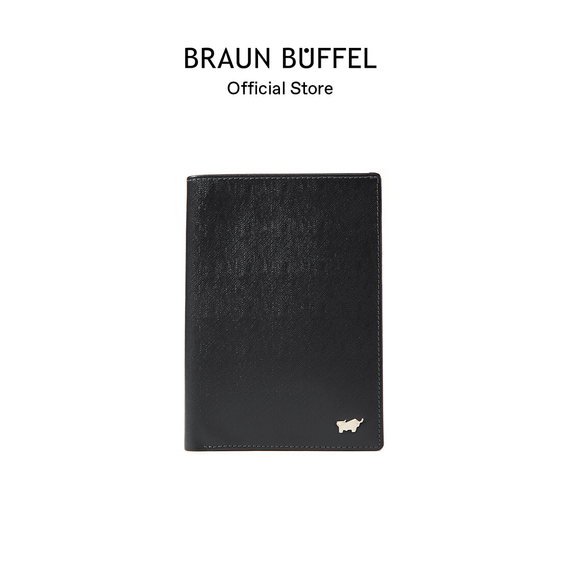 Braun Buffel Homme-M Men's Passport Holder With Notes Compartment In Black