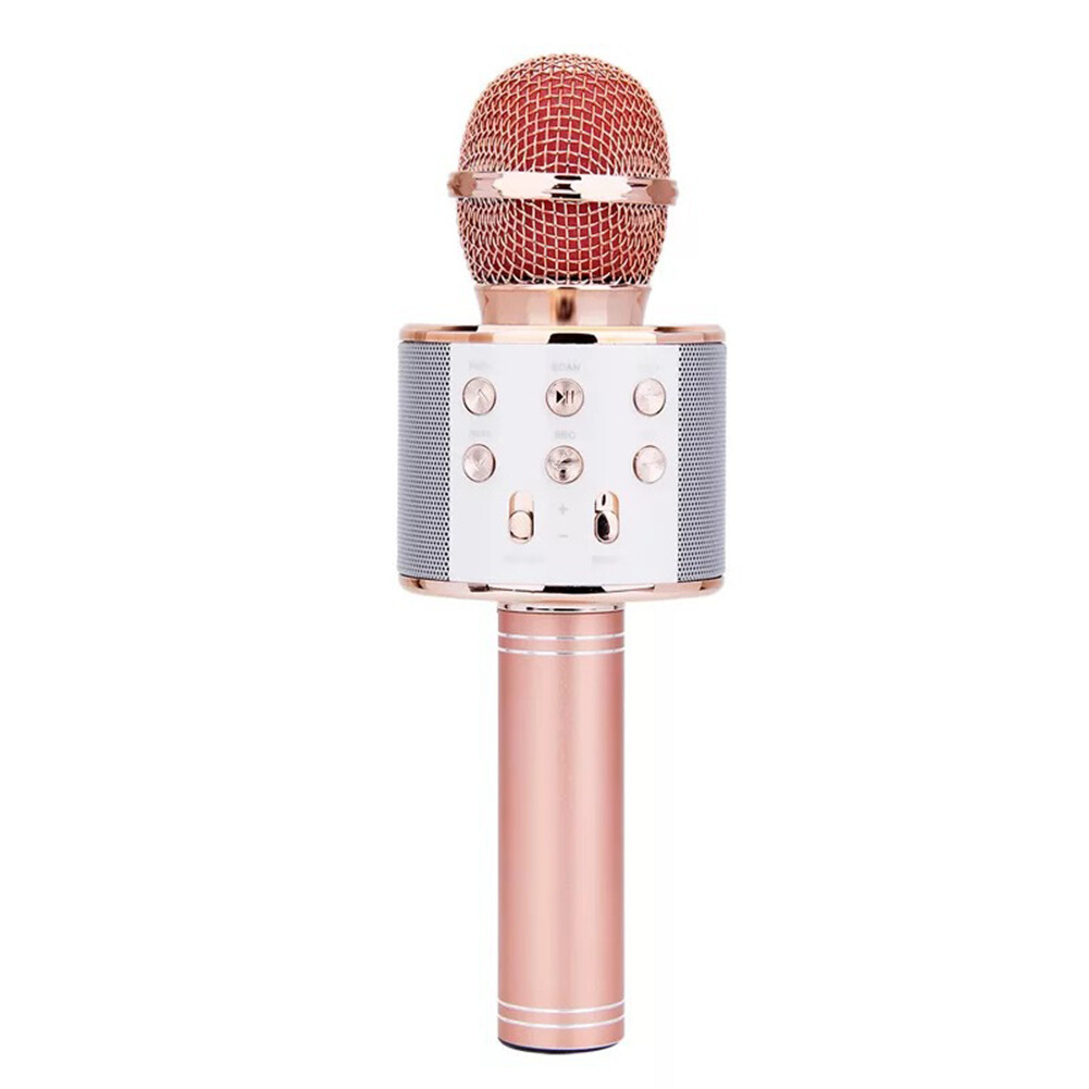 【CozyySpace】 WS858 Microphone Handheld Bluetooth Wireless Karaoke KTV Party Music Singing