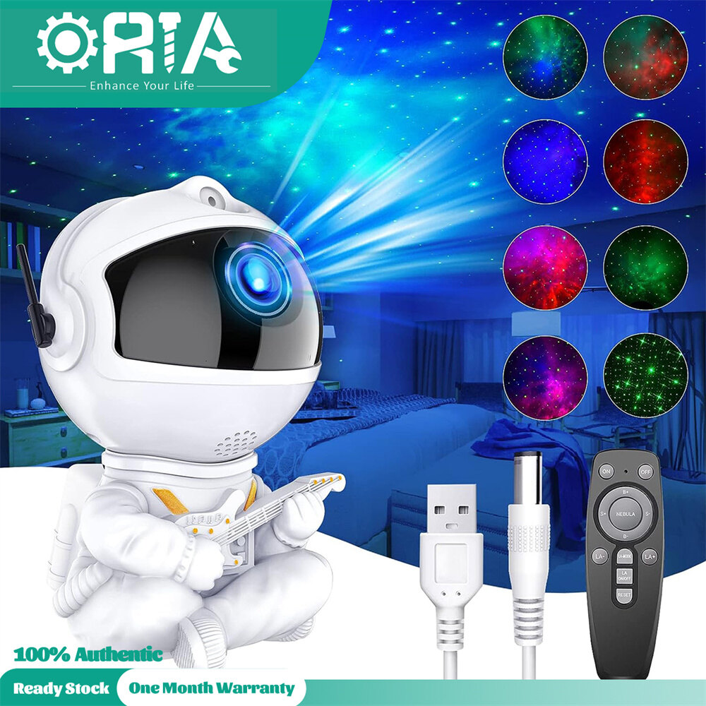 ORIA Star Projector Night Lamp USB Starry Sky Projector with Remote Timer Adjustable Design Astronaut Projector Nebula Galaxy Night Light Projector Nice Gift for Children Adults Baby Bedroom Study Room and Game Room