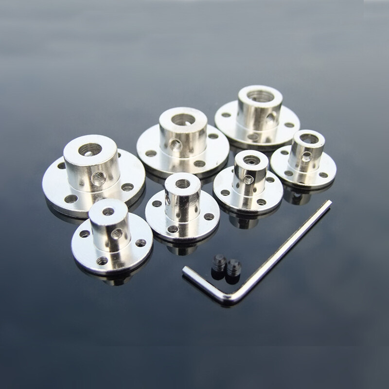 1pc 3mm~14mm mặt bích khớp nối động cơ hướng dẫn trục khớp nối dọc