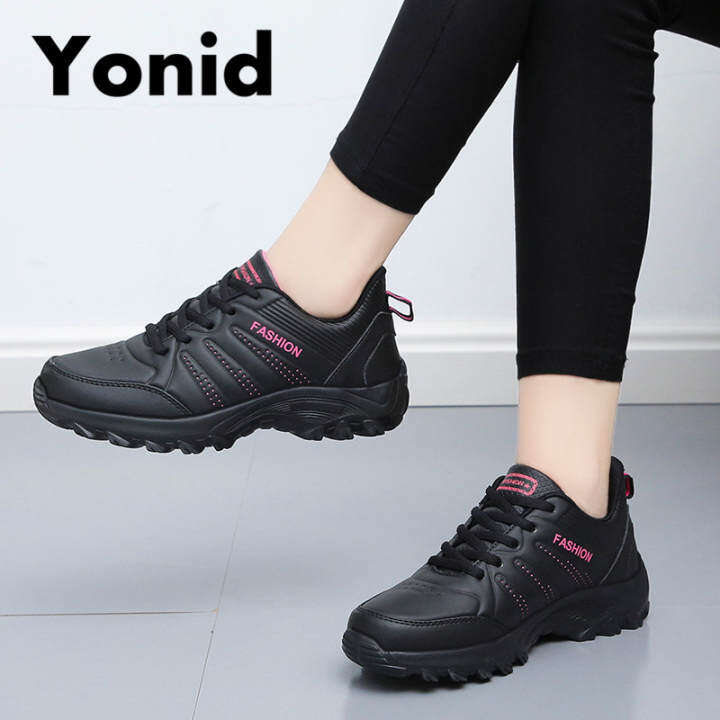 Giày Nữ Yonid Giày Thể Thao Bằng Da Giày Nữ Thường Ngày Ngoài Trời Giày Thể Thao Tập Luyện Giày Đi Bộ Chạy Bộ