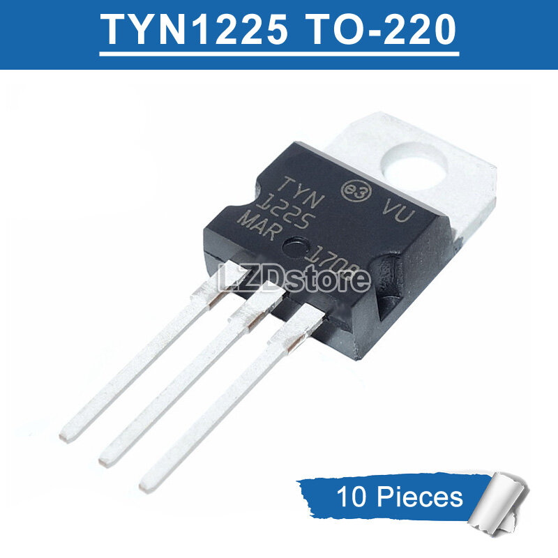 10pcs tyn1225 to-220 tyn 1225 tyn1225rg to220 1200v/25a scr thyristor new original ic