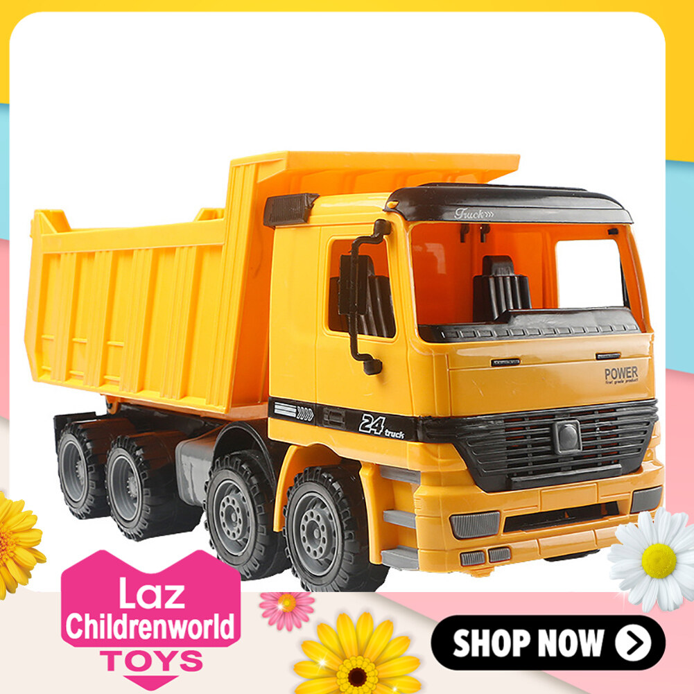 Childrenworld 40cm Big Dump Truck Friction Power Construction Vehicles Car Model Toy Kids Gift