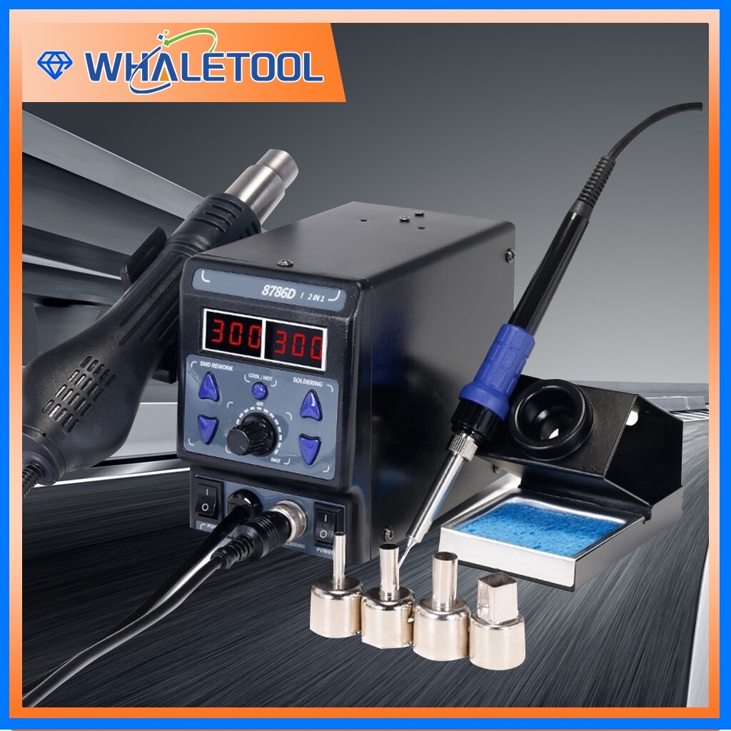 YIHUA 8786DI New Soldering Station Hot Air Gun Electric Soldering Iron
