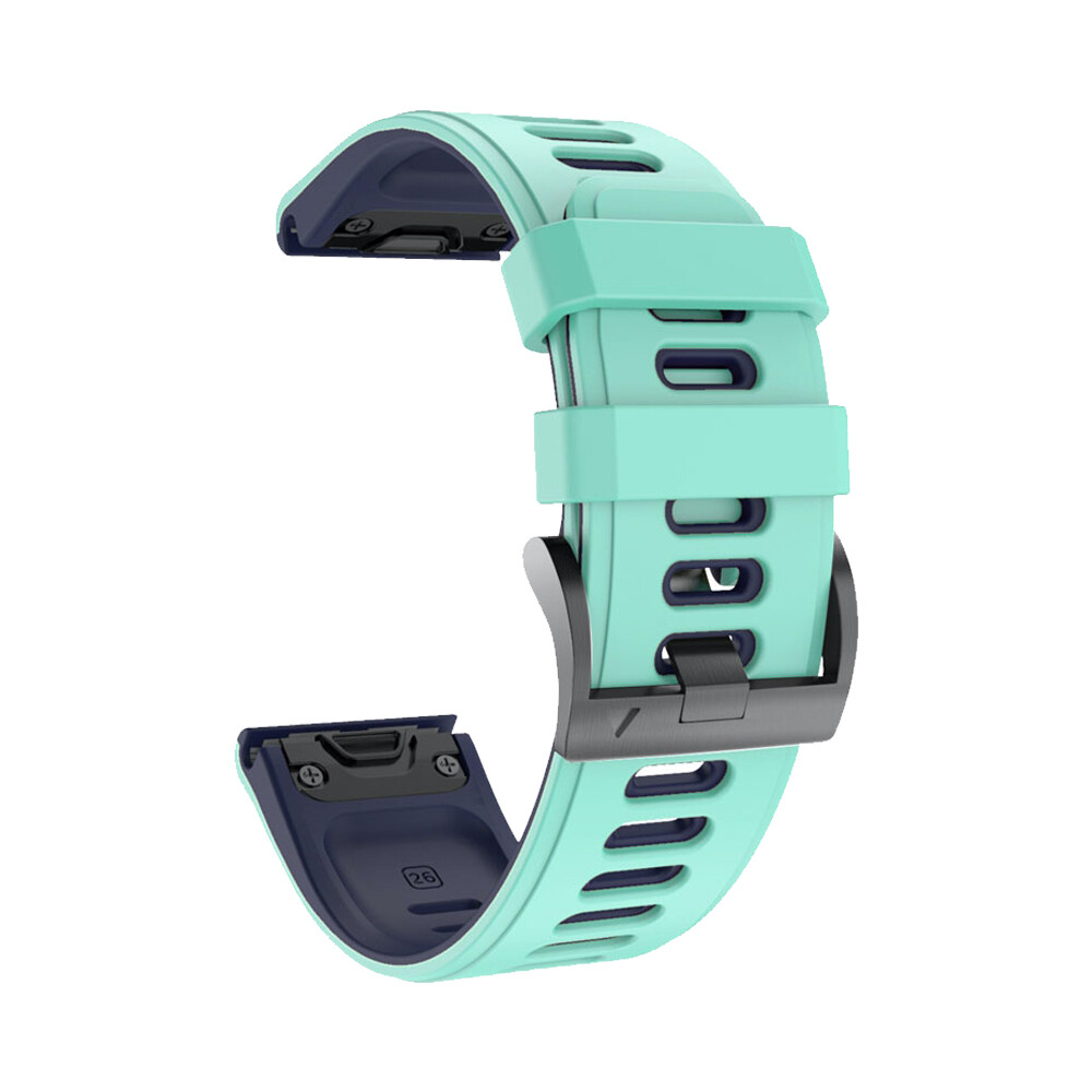 Zenia 26mm 22mm Quick Release Silicone Watch Strap for Garmin Fenix 7X 7 6X 6 Pro Sapphire Solar 5X 5 Plus 3 HR Quatix Enduro Forerunner 935 945 Approach S70 47mm S60 S62 D2 Tactix Bravo Charlie Delta PX Descent G1 Mk1 Mk2 MARQ Instinct epix Gen 2 51mm