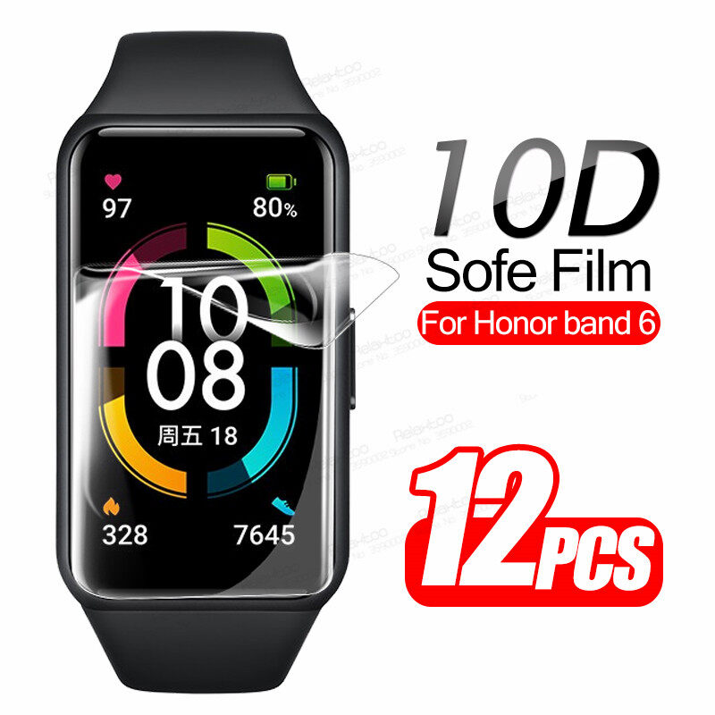 Film Lembut TPU 10D 12PSC untuk Huawei Honor Band 6 Pelindung Layar Pada Honor  Band6 Film Pelindung Melengkung Penuh Bukan Kaca Tempered | Lazada Indonesia