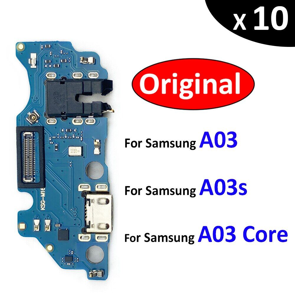 10Pcs/Lot, USB Charging Port Mic Microphone Dock Connector Board Flex Cable For Suitable For Samsung A03S A037 A037F SM-A037F A03 Core